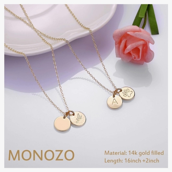 Letter T "Best Dog Mom Ever" Necklace - Picture 3 of 8